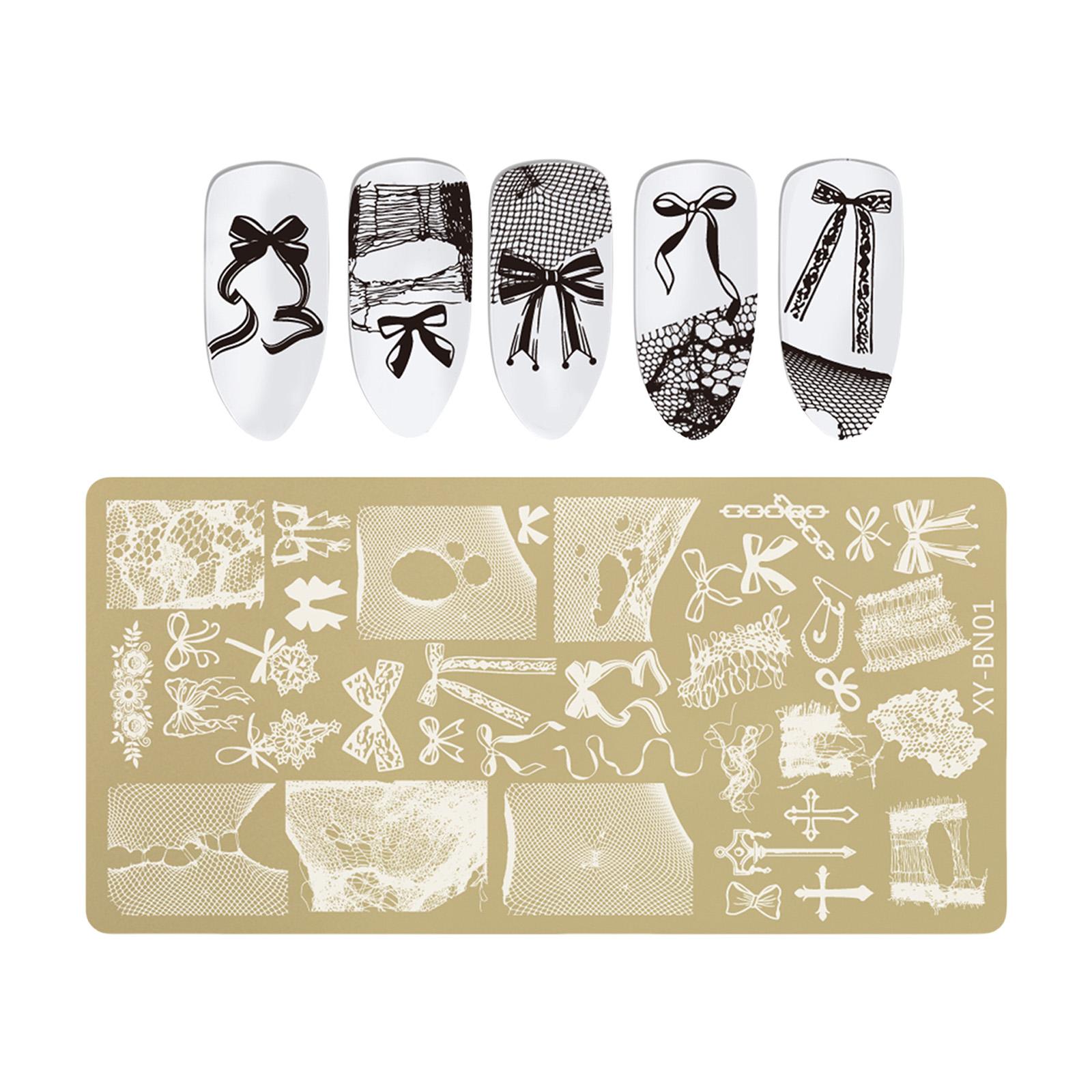 Пластина для стемпинга для ногтей из нержавеющей стали с цветочным, бабочкой, бантиком, фейерверком для DIY маникюра, салонного декора 1
Пластина для стемпинга для ногтей из нержавеющей стали с цветочным, бабочкой, бантиком, фейерверком для DIY маникюра, салонного декора 1