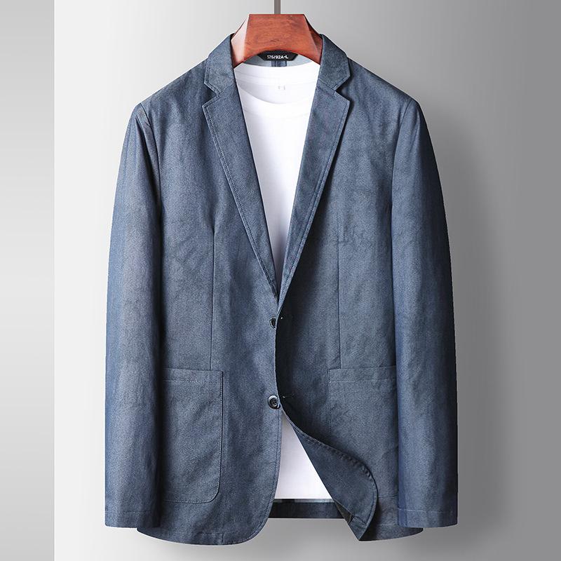 Spring and Autumn Denim Blue Microbullet Single West Middle-aged and Young Light Luxury Business Solid Color Suit 190 синій
Spring and Autumn Denim Blue Microbullet Single West Middle-aged and Young Light Luxury Business Solid Color Suit 190 синій