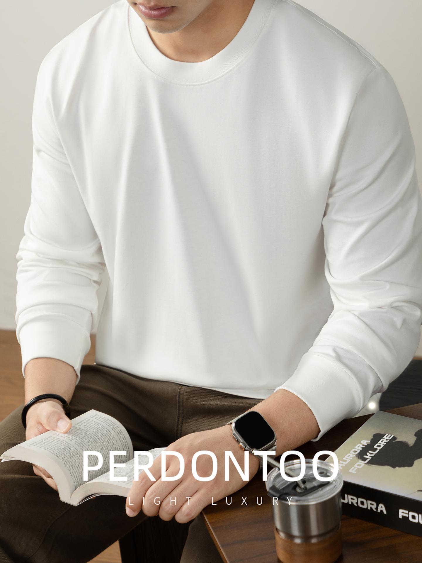 Men s Autumn/Winter Long-Sleeve Crew Neck T-Shirt - 320G Heavyweight Xinjiang Long-Staple Cotton, Loose Fit, Solid Color Large
Men s Autumn/Winter Long-Sleeve Crew Neck T-Shirt - 320G Heavyweight Xinjiang Long-Staple Cotton, Loose Fit, Solid Color Large