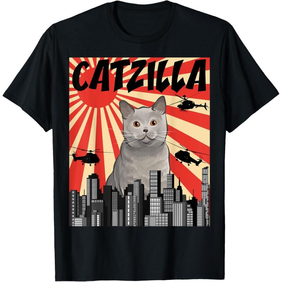 Funny Retro Japanese Catzilla British Shorthair Cat T-Shirt XXXXXL чорний
Funny Retro Japanese Catzilla British Shorthair Cat T-Shirt XXXXXL чорний