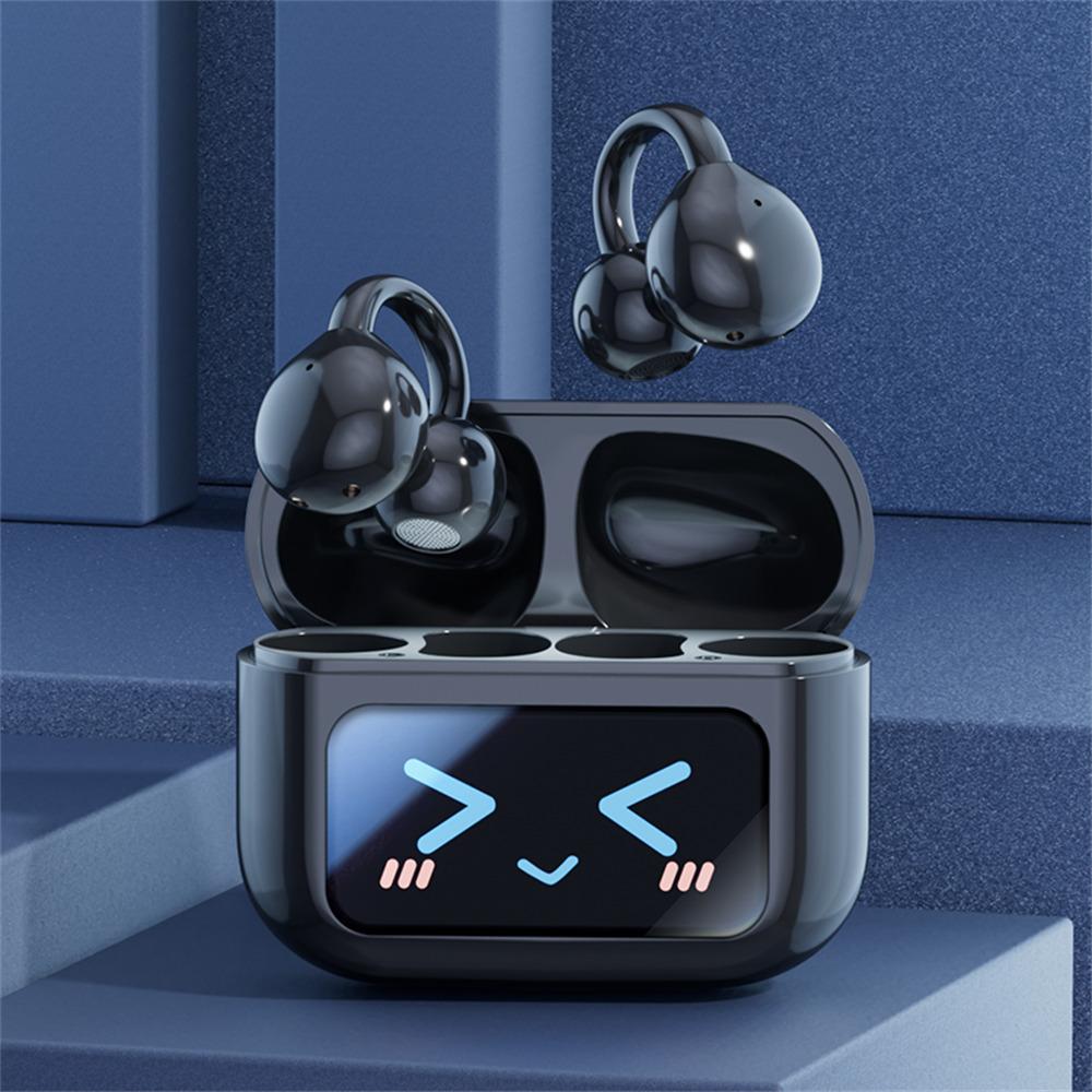 M100 Wireless Headphone Bluetooth-Compatible Headset Clip On Earbuds with Screen Purple
M100 Wireless Headphone Bluetooth-Compatible Headset Clip On Earbuds with Screen Purple