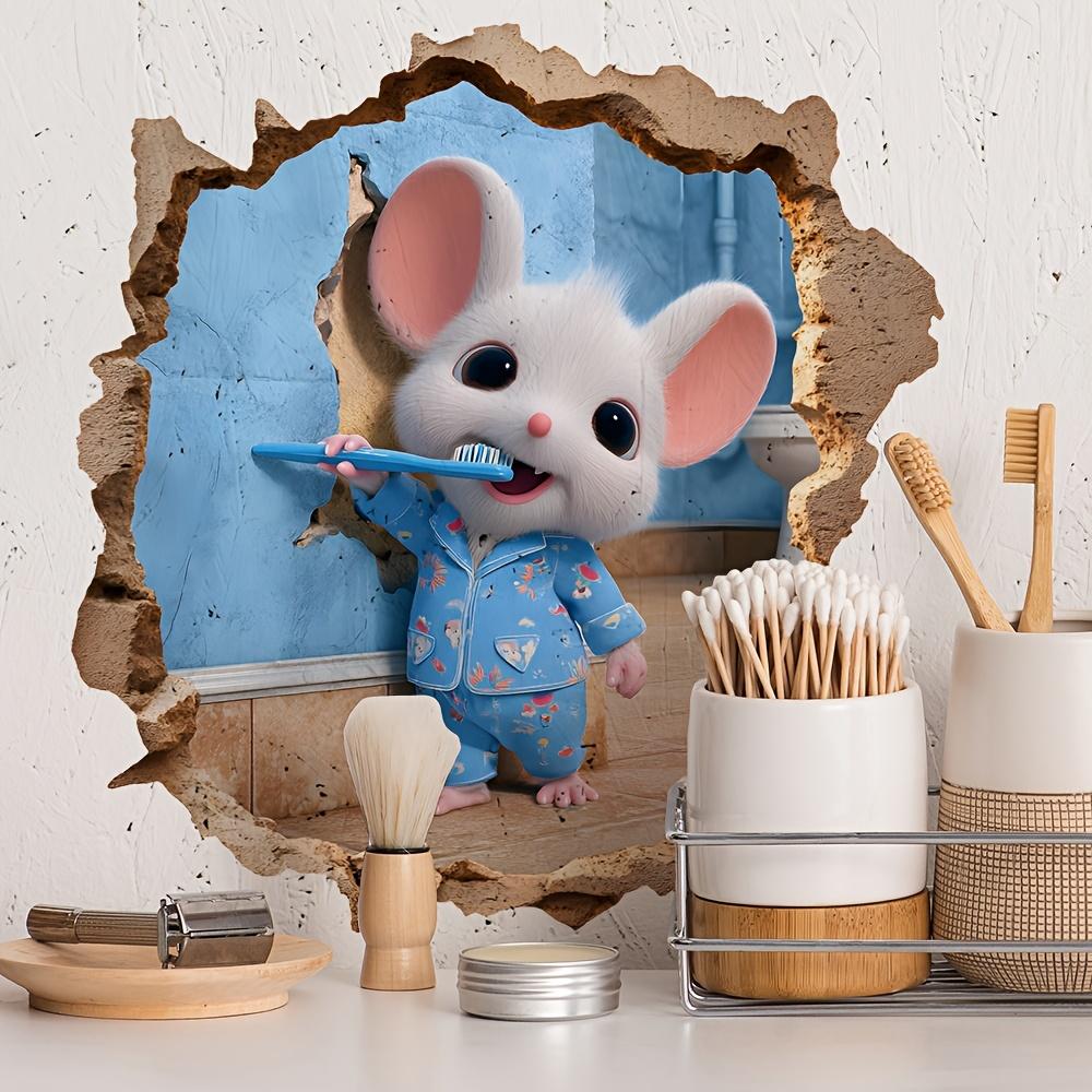 Cute Mouse Hole Tooth Cleaning Sticker | Removable Waterproof Vinyl Wall Decal for Home Decor, Bedroom and Living Room, Semi-matte End, Self-adhesive BD-167 Mouse
Cute Mouse Hole Tooth Cleaning Sticker | Removable Waterproof Vinyl Wall Decal for Home Decor, Bedroom and Living Room, Semi-matte End, Self-adhesive BD-167 Mouse