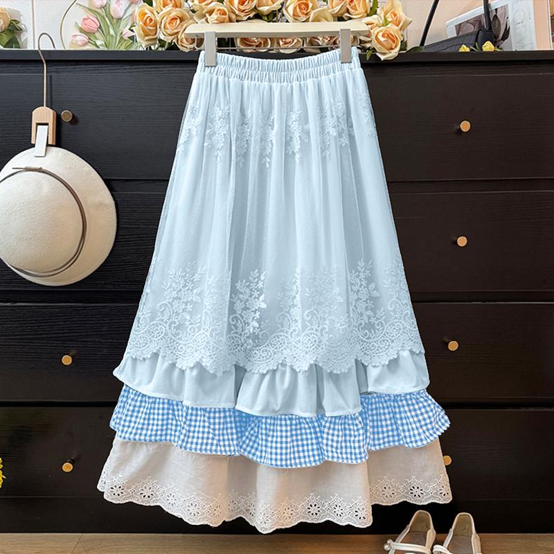 ZANZEA Женские повседневные юбки А-силуэта с кружевной вставкой и свободным клетчатым принтом 4XL светло-синий
ZANZEA Женские повседневные юбки А-силуэта с кружевной вставкой и свободным клетчатым принтом 4XL светло-синий