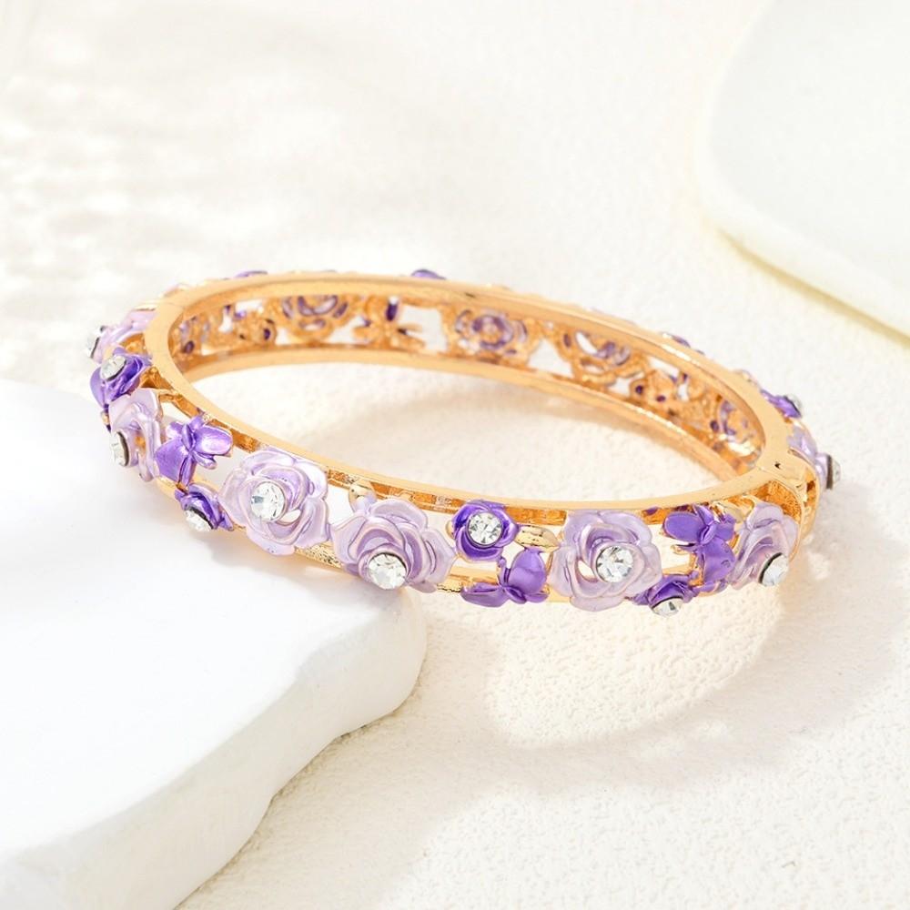 Rhinestone Filigree Enamel Bangle Traditional Women s Wrist Jewelry Daily фіолетовий
Rhinestone Filigree Enamel Bangle Traditional Women s Wrist Jewelry Daily фіолетовий