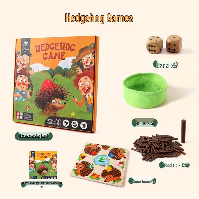 Montessori Wooden Hedgehog Puzzle: Number Learning & Sensory Integration Toy for Ages 7-14.
Montessori Wooden Hedgehog Puzzle: Number Learning & Sensory Integration Toy for Ages 7-14.