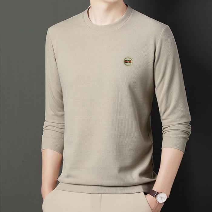 Мужской весенне-осенний стиль, однотонные принты, облегающий и свободный, новый мужской топ с длинными рукавами, осенняя толстовка, футболка для мужчин 4XL
Мужской весенне-осенний стиль, однотонные принты, облегающий и свободный, новый мужской топ с длинными рукавами, осенняя толстовка, футболка для мужчин 4XL