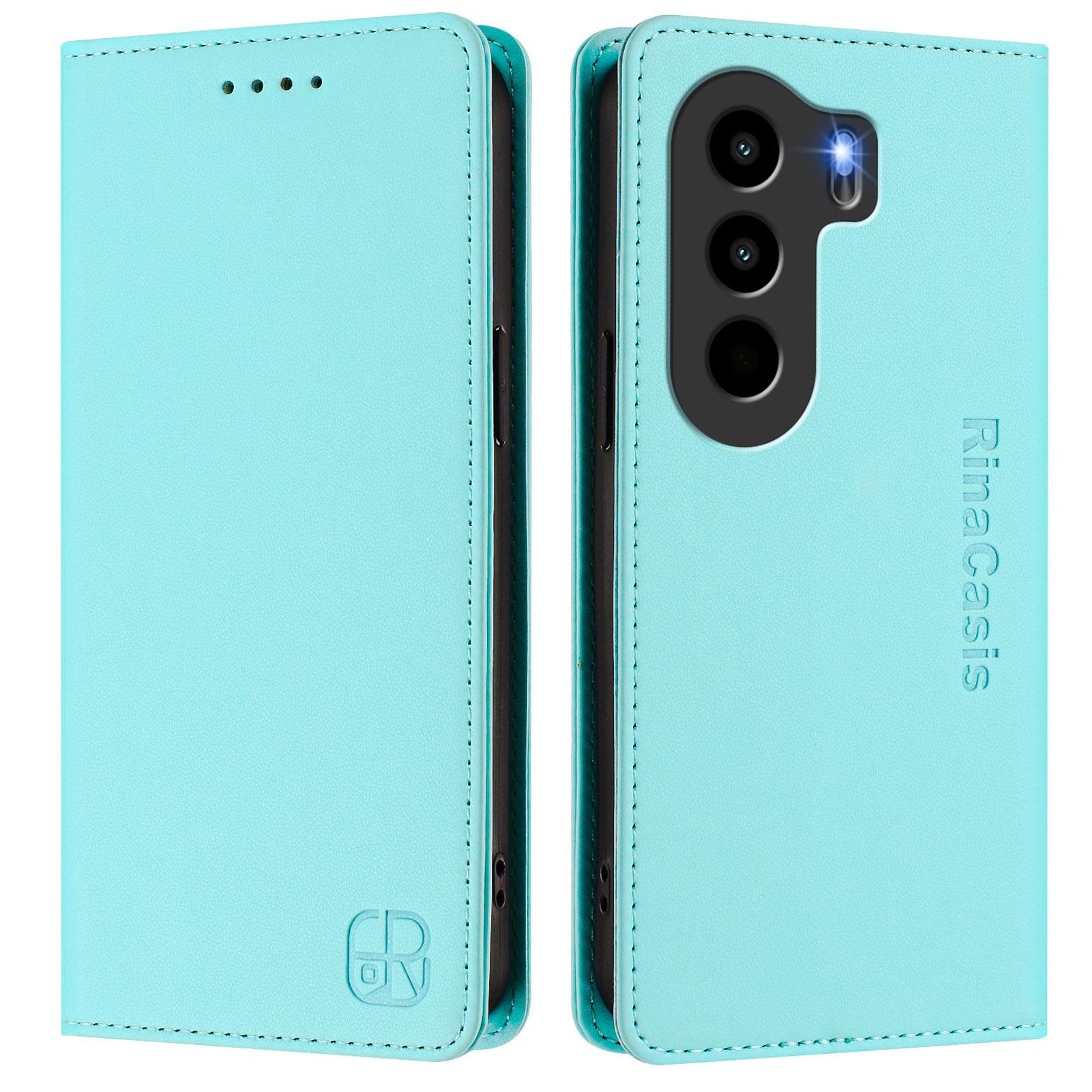For itel Power 70 4G Leather Case RINACASIS RC01 Phone Cover with RFID Blocking Wallet Stand Mint Green
For itel Power 70 4G Leather Case RINACASIS RC01 Phone Cover with RFID Blocking Wallet Stand Mint Green