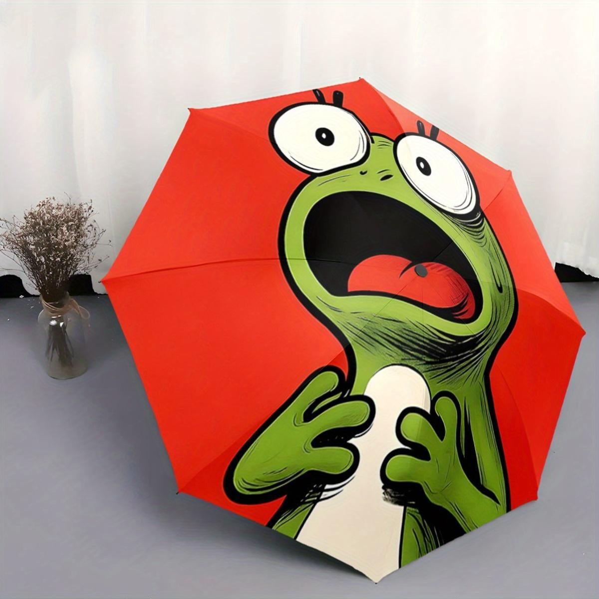 Automatic Open/Close Umbrella with Surprised Frog Design - Compact Folding Umbrella, Portable Travel Umbrella with 8-Rib Stron (as the picture,iron&8K)
Automatic Open/Close Umbrella with Surprised Frog Design - Compact Folding Umbrella, Portable Travel Umbrella with 8-Rib Stron (as the picture,iron&8K)