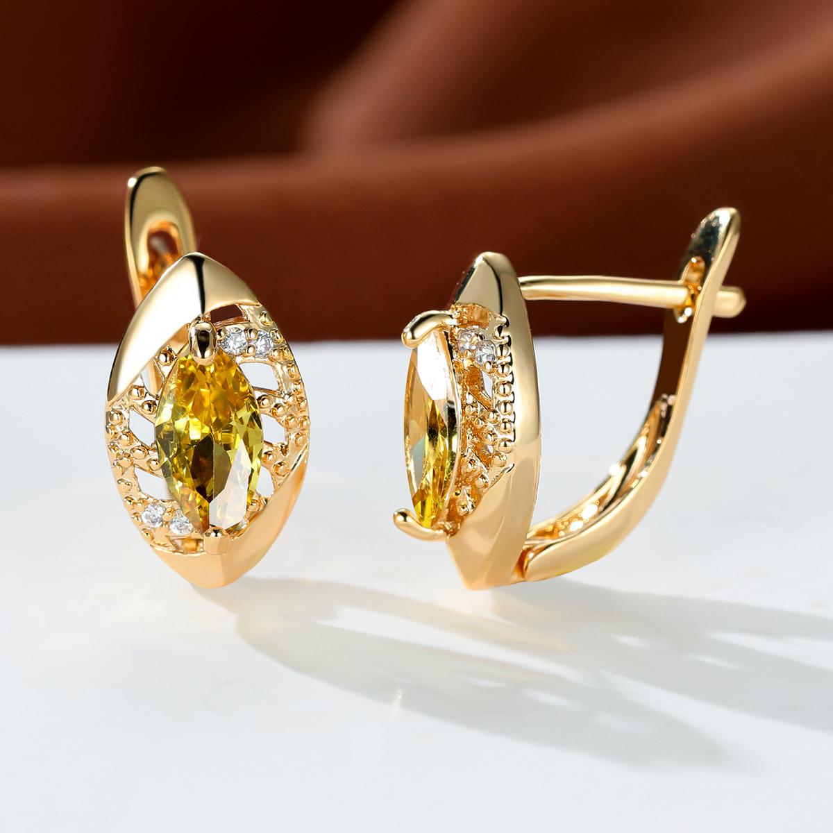 Серьги-крючки цвета розового золота огранки «маркиза» фиолетовые, розовые, синие, цвета морской волны, кристаллы с фианитами, висячие серьги с полыми листьями жёлтый/золотой
Серьги-крючки цвета розового золота огранки «маркиза» фиолетовые, розовые, синие, цвета морской волны, кристаллы с фианитами, висячие серьги с полыми листьями жёлтый/золотой