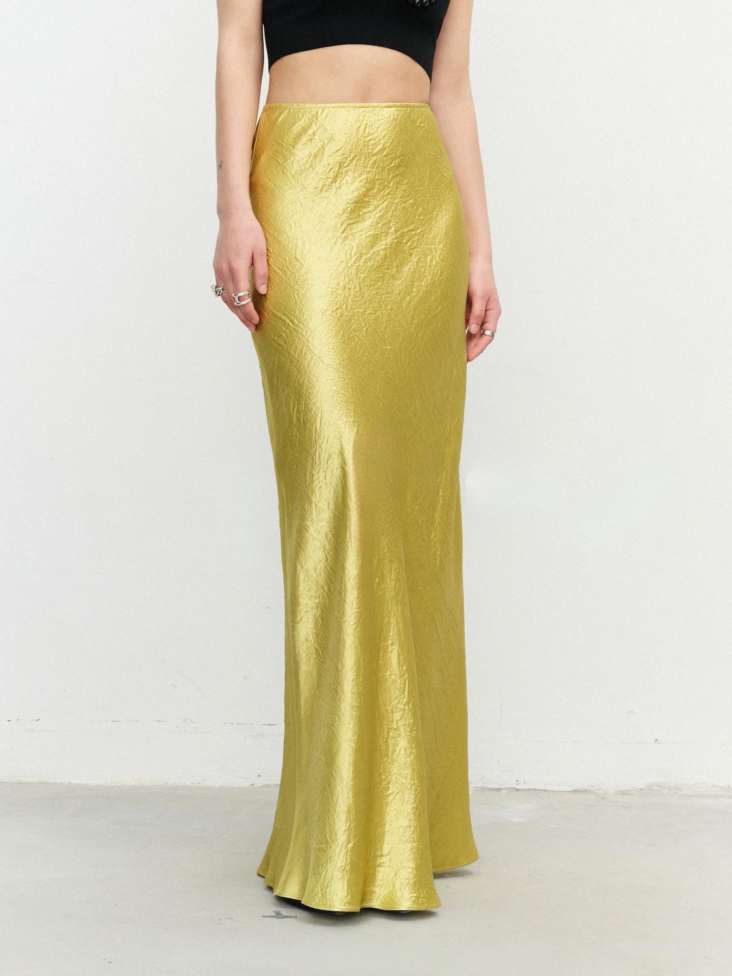 Юбка макси с высокой талией из плотного триацетата с плиссировкой и косым срезом на 45 градусов 2XL (Recommend 140-155 Jin)
Юбка макси с высокой талией из плотного триацетата с плиссировкой и косым срезом на 45 градусов 2XL (Recommend 140-155 Jin)