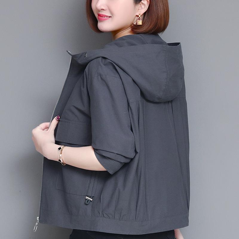 Women s Petite Hooded Trench Coat - Casual & Stylish for Spring & Autumn M (for up to 115 jin)
Women s Petite Hooded Trench Coat - Casual & Stylish for Spring & Autumn M (for up to 115 jin)
