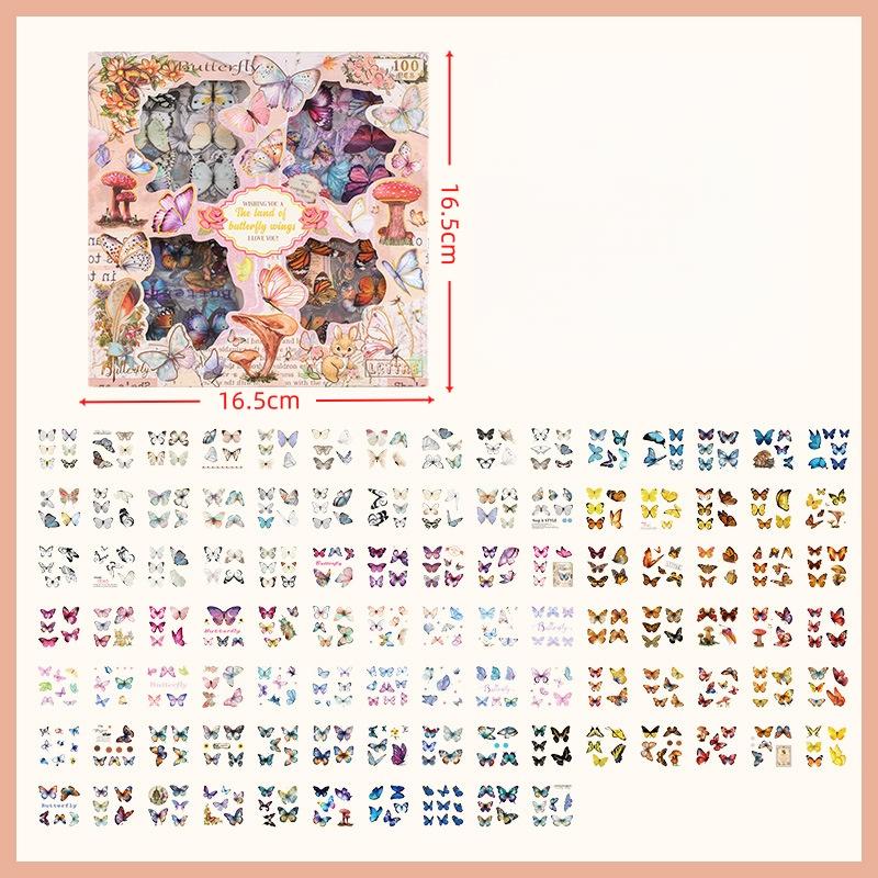100Pcs/pack Waterproof PET Decals Vintage Decor Sticker Gift Box Set DIY Scrapbooking Junk Journal Album Aesthetics Stationery
100Pcs/pack Waterproof PET Decals Vintage Decor Sticker Gift Box Set DIY Scrapbooking Junk Journal Album Aesthetics Stationery