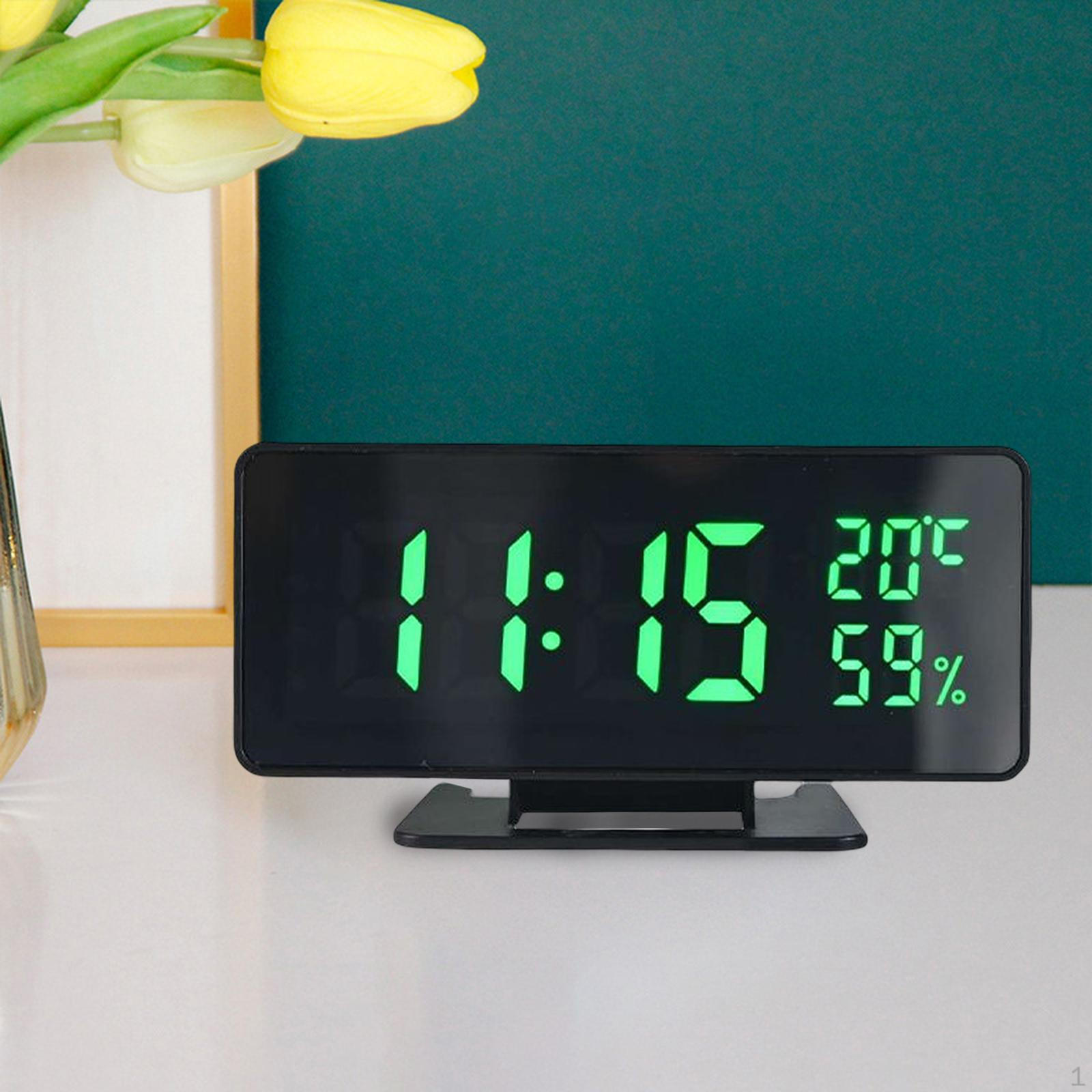 Auto Digital Clock Ornament Adjustable Decorative Temperature Electric Clocks Home Decor 12/24 Hours зелений
Auto Digital Clock Ornament Adjustable Decorative Temperature Electric Clocks Home Decor 12/24 Hours зелений