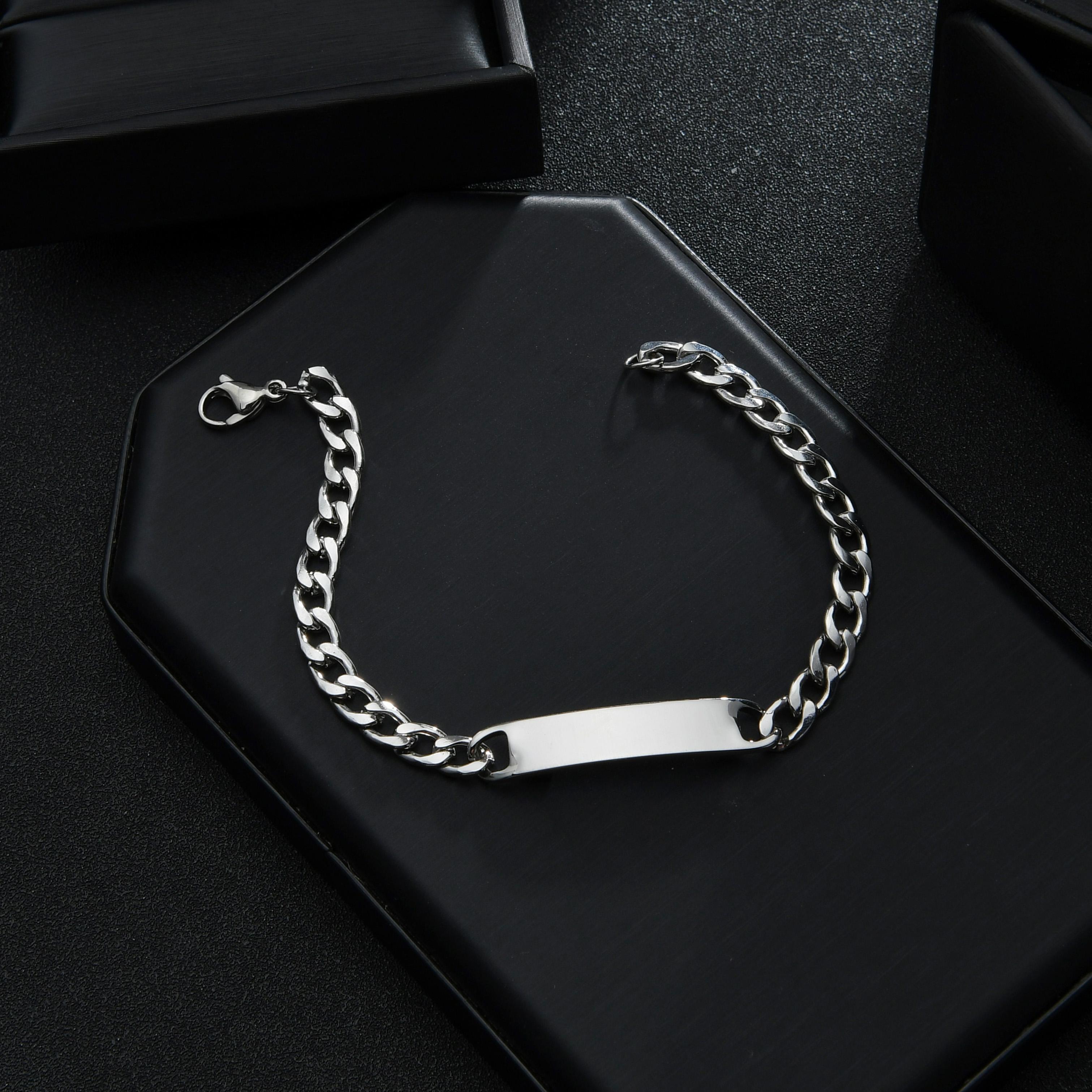 Atoztide Engrave Print Eye Bracelet For Women Men Stainless Steel Jewelry Adjustable Figaro Chain Personalized Birthday Gift Engrave Name
Atoztide Engrave Print Eye Bracelet For Women Men Stainless Steel Jewelry Adjustable Figaro Chain Personalized Birthday Gift Engrave Name