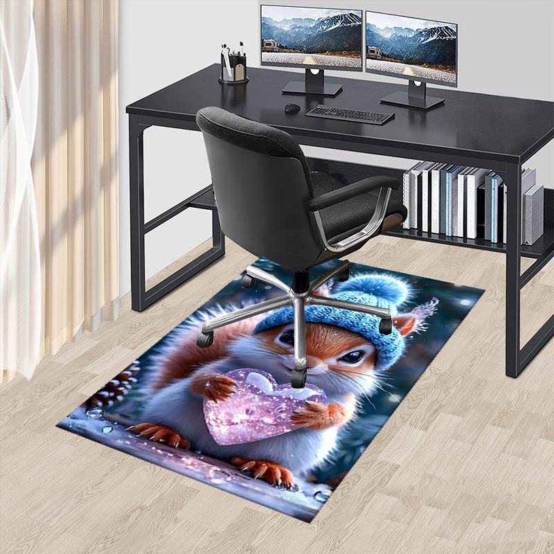 1pc Anime Squirrel with Heart Chair Mat - Winter Wonderland Office Rug for Desk, Anti-Slip Carpet for Home Decor, Suitable for All Seasons and Perfect 60cm by 90cm
1pc Anime Squirrel with Heart Chair Mat - Winter Wonderland Office Rug for Desk, Anti-Slip Carpet for Home Decor, Suitable for All Seasons and Perfect 60cm by 90cm