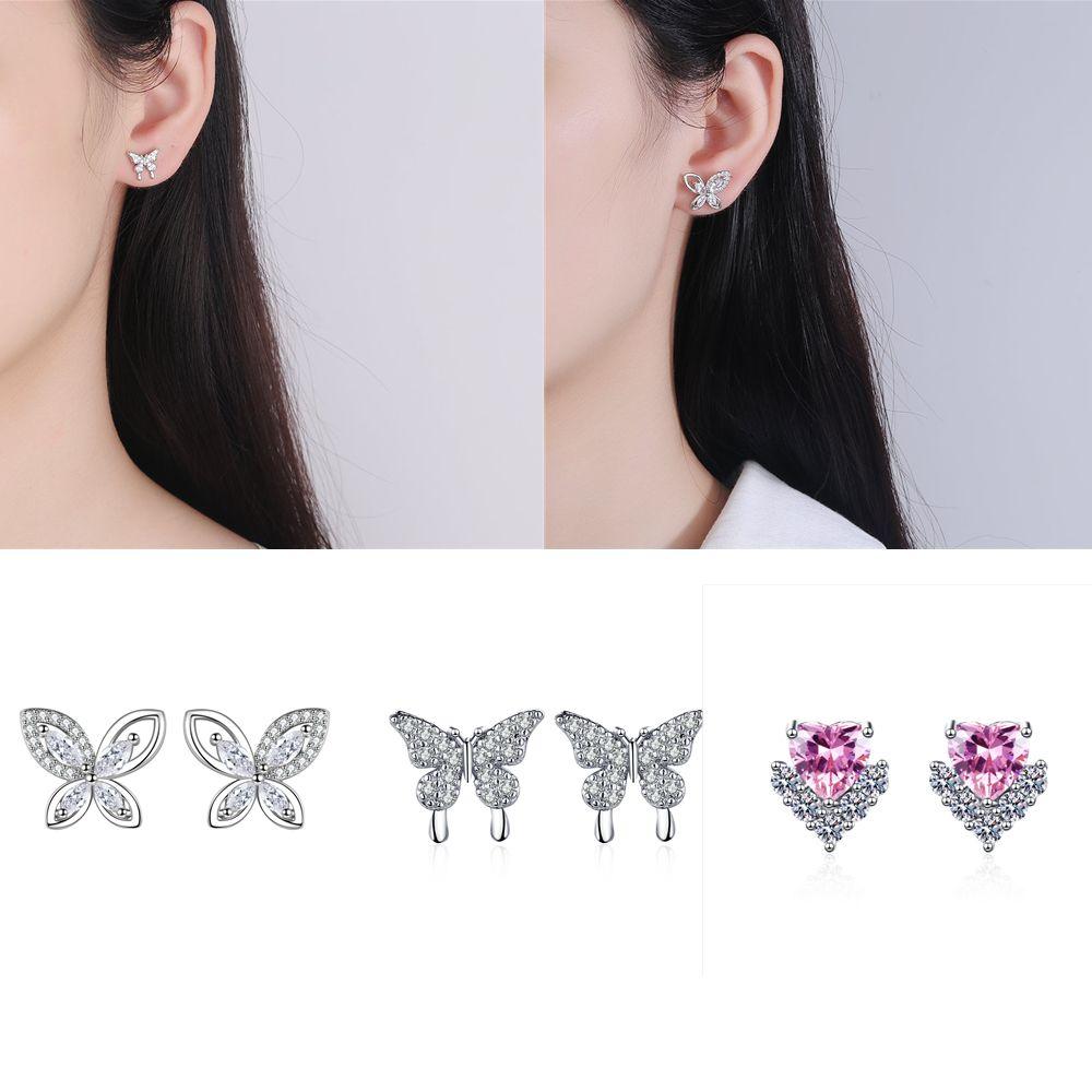 Jewelry Gift Womens Girls Butterfly Zircon Crystal Stud Earrings Ear Stud Heart Earring
Jewelry Gift Womens Girls Butterfly Zircon Crystal Stud Earrings Ear Stud Heart Earring