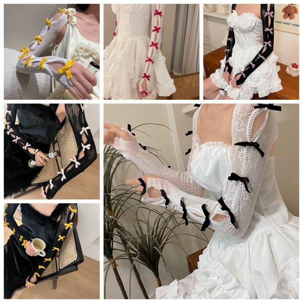 Lace Bow Shawl Sleeves Bowknot Bow Fingerless Gloves Lolita Lace Fingerless Gloves Women жёлтый/чёрный
Lace Bow Shawl Sleeves Bowknot Bow Fingerless Gloves Lolita Lace Fingerless Gloves Women жёлтый/чёрный