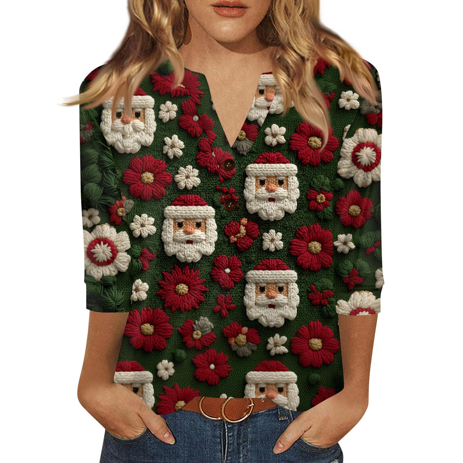 Жен. Футболка С принтом Пуговицы Рукав 3/4 Повседневные Выходные Мода Классический Классический V-образный вырез Обычный Верх S винный
Жен. Футболка С принтом Пуговицы Рукав 3/4 Повседневные Выходные Мода Классический Классический V-образный вырез Обычный Верх S винный