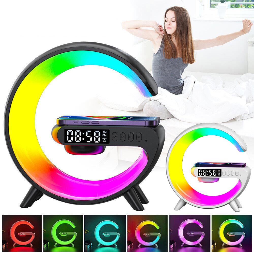 Smart G Lamp - Bluetooth-динамик, беспроводное зарядное устройство, RGB-будильник
Smart G Lamp - Bluetooth-динамик, беспроводное зарядное устройство, RGB-будильник