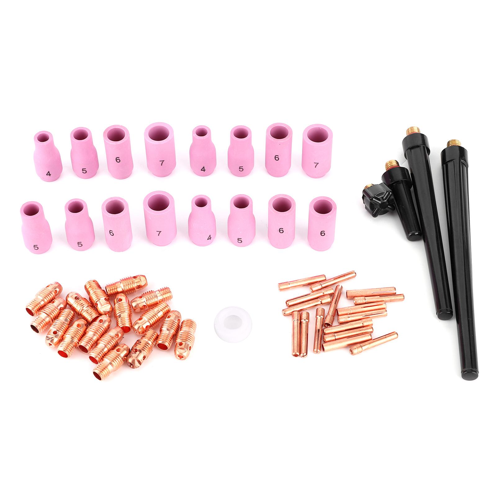 53 шт. Керамическая насадка для сварочной горелки TIG, сменные запасные части для WP9, WP20, WP25
53 шт. Керамическая насадка для сварочной горелки TIG, сменные запасные части для WP9, WP20, WP25