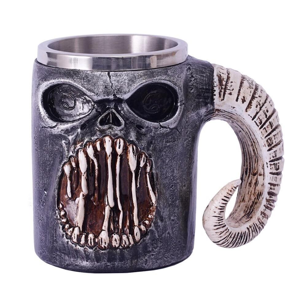 Roar Skull Lifelike Ram S Horn Beer Tumbler Monster Drinking Cup Creative Bar Decoration Halloween Prank Gift Beer Mug 600ml
Roar Skull Lifelike Ram S Horn Beer Tumbler Monster Drinking Cup Creative Bar Decoration Halloween Prank Gift Beer Mug 600ml