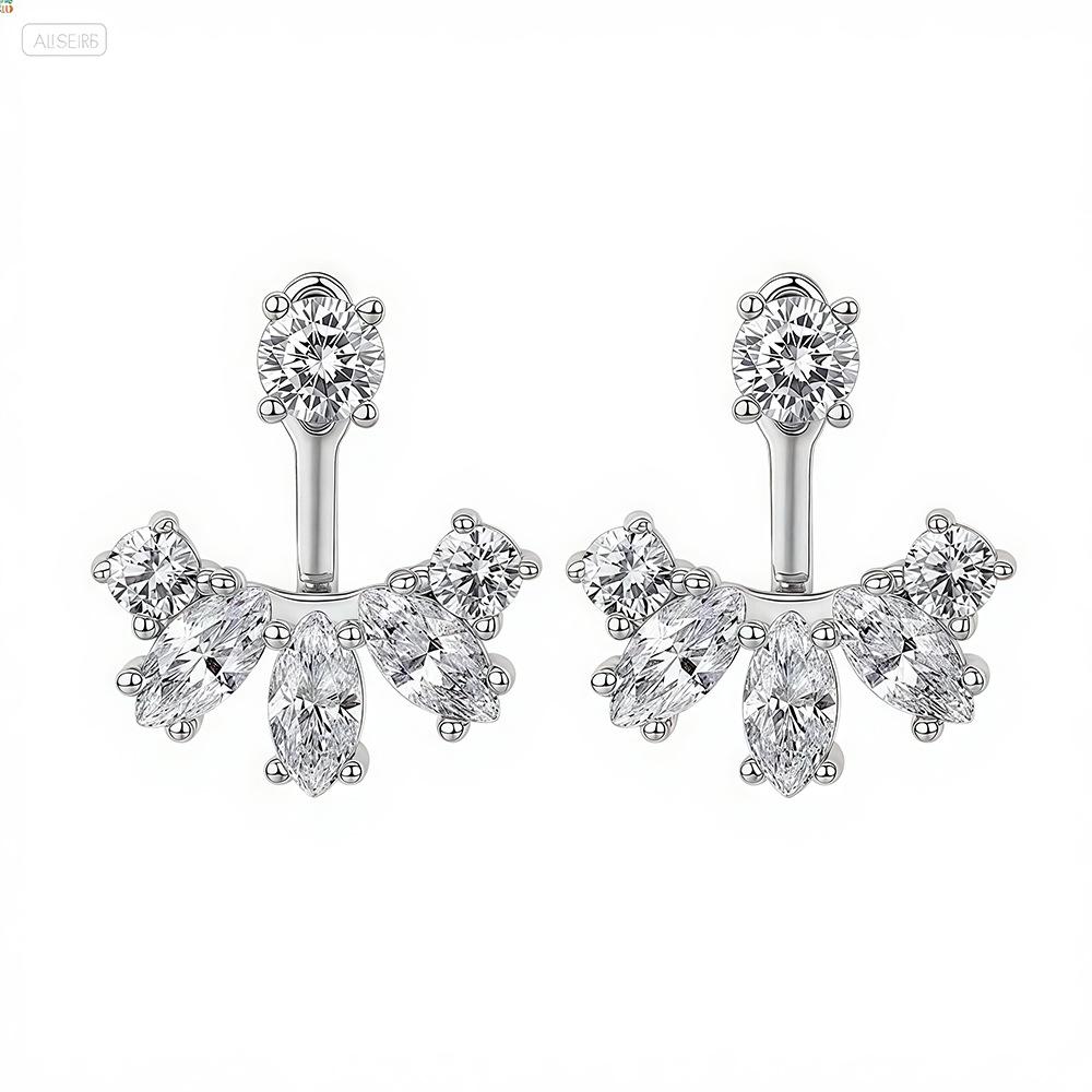 925 Sterling Silver 18K Gold Plated Marquise Cut Moissanite Drop Earrings for Women for Wedding Engagement Party Daily Wear срібний
925 Sterling Silver 18K Gold Plated Marquise Cut Moissanite Drop Earrings for Women for Wedding Engagement Party Daily Wear срібний