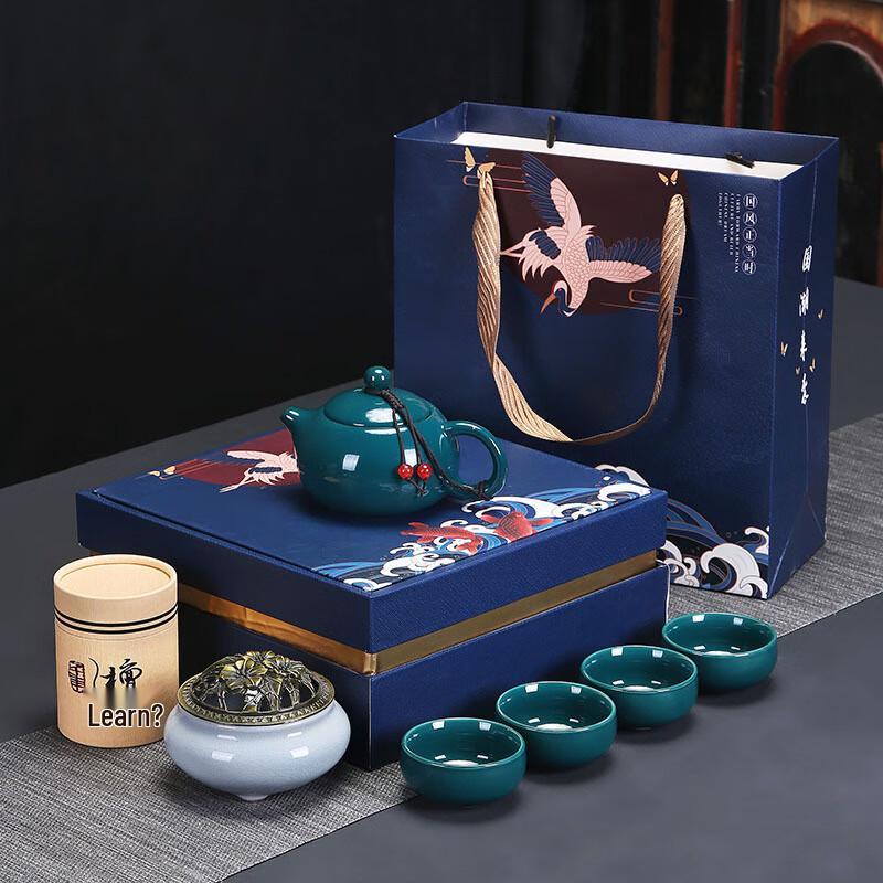 HX Ceramic Sandalwood Tea Set (4 Cups)
HX Ceramic Sandalwood Tea Set (4 Cups)