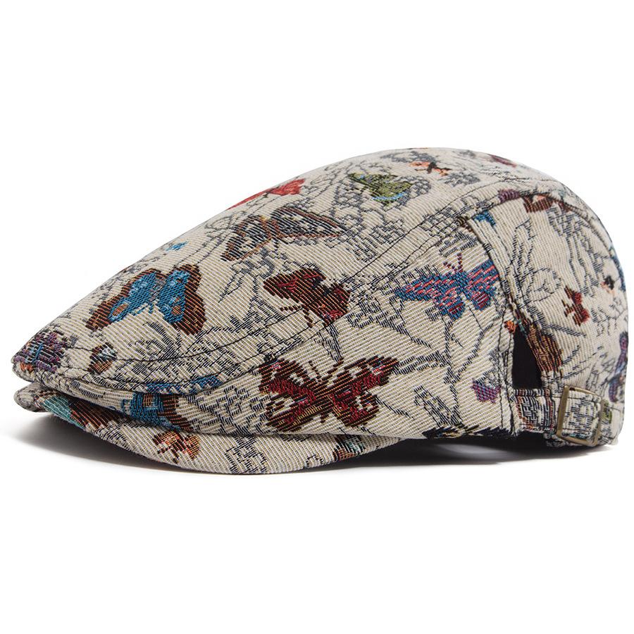 Retro Butterfly Jacquard Forward-Facing Cap Spring/Autumn Season Fashion Print Duckbill Cap Artistic Painter s Beret Adjustable бежевий
Retro Butterfly Jacquard Forward-Facing Cap Spring/Autumn Season Fashion Print Duckbill Cap Artistic Painter s Beret Adjustable бежевий