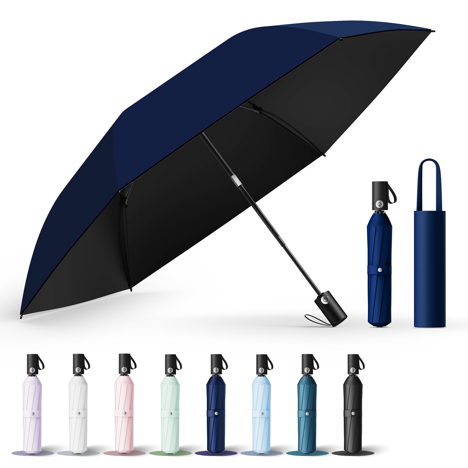 под контролем света с защитой от УФ-излучения тепла складной улучшенное автоматическое открытие и складывание UPEB складной УФ складной ветрозащитный и водонепроницаемый для солнечной и дождливой погоды темно-синий
под контролем света с защитой от УФ-излучения тепла складной улучшенное автоматическое открытие и складывание UPEB складной УФ складной ветрозащитный и водонепроницаемый для солнечной и дождливой погоды темно-синий