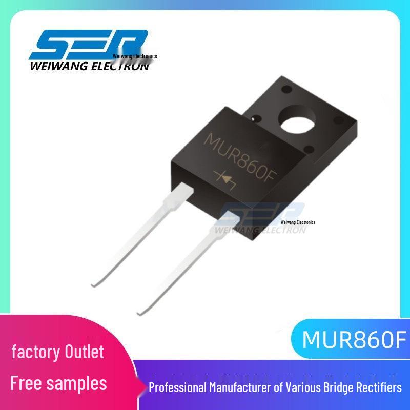 SEP MUR860F Fast Recovery Diode 8A 600V TO-220F Package MUR860FCT/3-pin
SEP MUR860F Fast Recovery Diode 8A 600V TO-220F Package MUR860FCT/3-pin