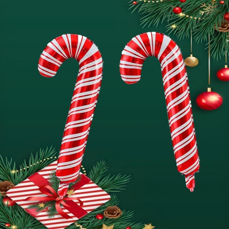 2 pieces of large-sized Christmas walking sticks and 22-inch aluminum film balloons, suitable for Christmas celebration background decoration
2 pieces of large-sized Christmas walking sticks and 22-inch aluminum film balloons, suitable for Christmas celebration background decoration
