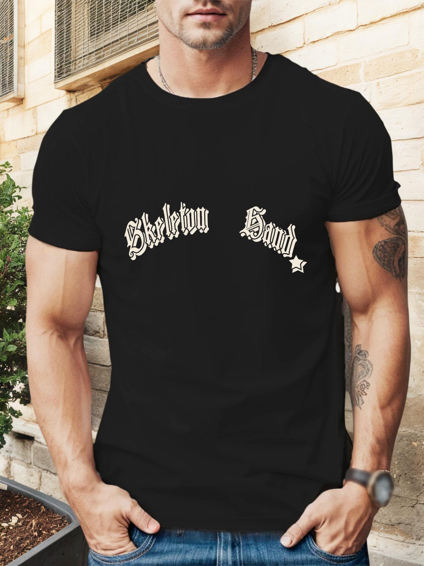 Skeleton Band Graphic Print Black T-shirt - Summer Casual Short Sleeve Round Neck Tee XXXL
Skeleton Band Graphic Print Black T-shirt - Summer Casual Short Sleeve Round Neck Tee XXXL
