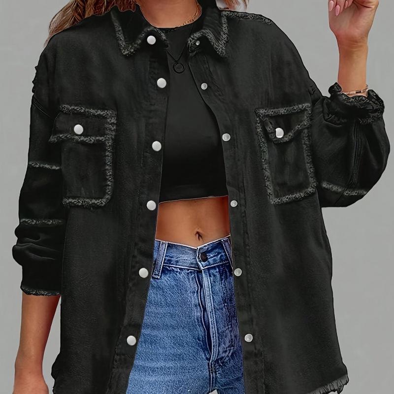 2026 European and American Style Raw Edge Ladies Casual Denim Jacket with Practical Pockets S
2026 European and American Style Raw Edge Ladies Casual Denim Jacket with Practical Pockets S