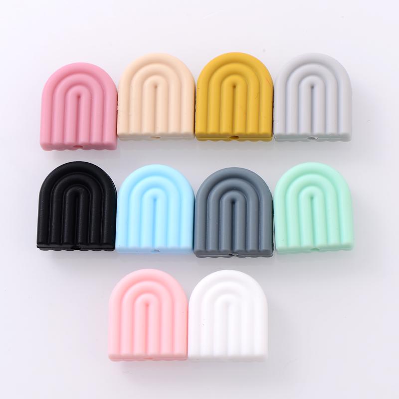 10Pcs/Lot Baby Silicone Beads 17x20mm Rainbow Food Grade Teether Beads for Bbay DIY Pacifier Chain Accessories Teething Toys
10Pcs/Lot Baby Silicone Beads 17x20mm Rainbow Food Grade Teether Beads for Bbay DIY Pacifier Chain Accessories Teething Toys