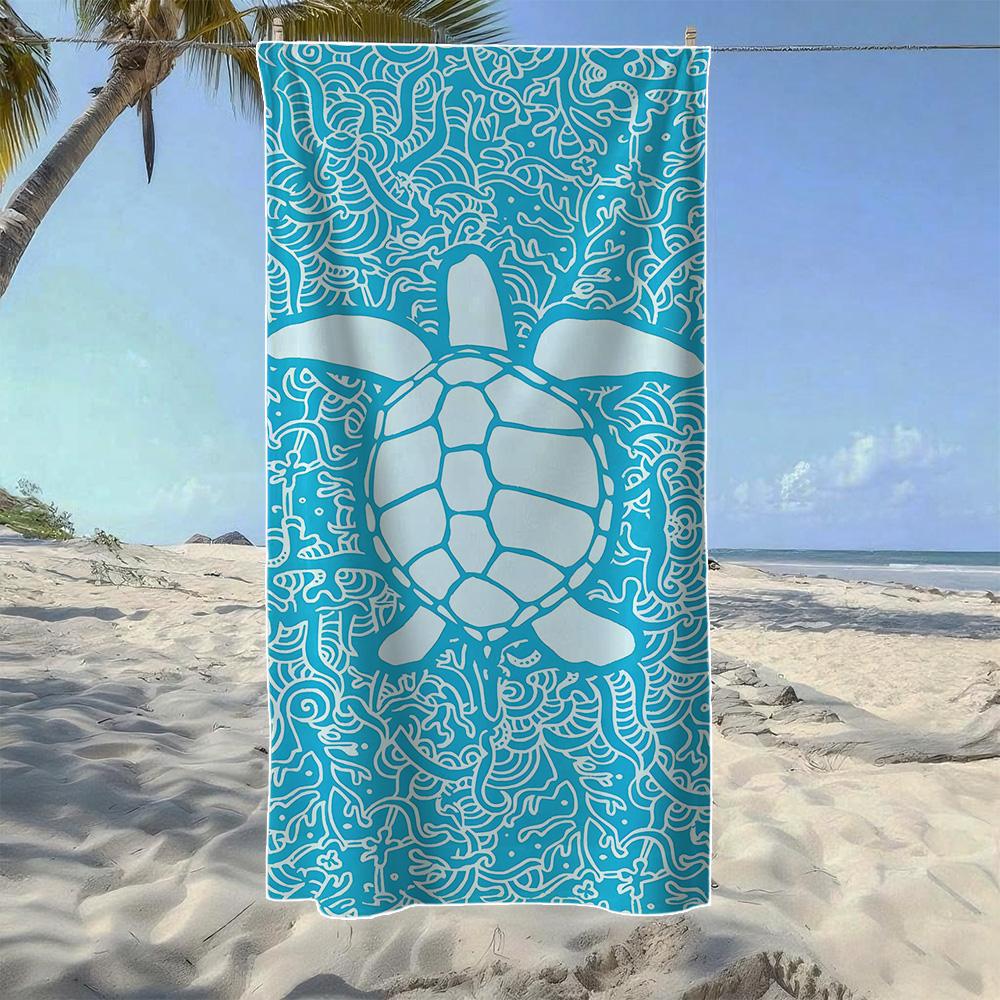 Ocean Sea Turtle Pattern Beach Towel, Soft Quick-Drying, Perfect For Portable Outdoor Travel, Swimming, Camping And Summer Beach W30*H60(CM)
Ocean Sea Turtle Pattern Beach Towel, Soft Quick-Drying, Perfect For Portable Outdoor Travel, Swimming, Camping And Summer Beach W30*H60(CM)