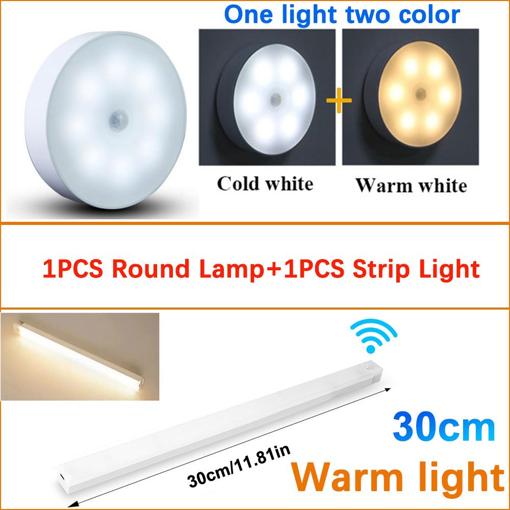 Round Chargeable Lamp And Rectangular Light USB Rechargeable Motion Sensor LED Cabinet Light For Home Corridor Stairs Kitchen Bedroom Detector Light 30cm Warm+Two color Light
Round Chargeable Lamp And Rectangular Light USB Rechargeable Motion Sensor LED Cabinet Light For Home Corridor Stairs Kitchen Bedroom Detector Light 30cm Warm+Two color Light