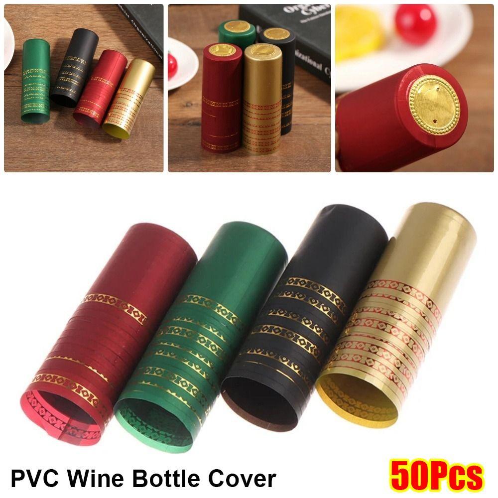 50Pcs Home Bar Supplies PVC Wine Bottle Cover Heat Shrink Sealing Capsules Red Wine gold
50Pcs Home Bar Supplies PVC Wine Bottle Cover Heat Shrink Sealing Capsules Red Wine gold