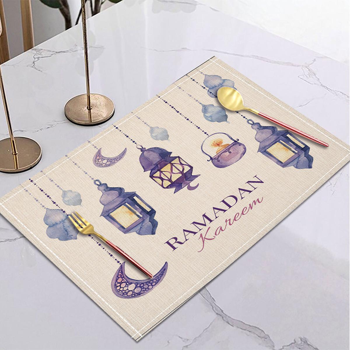 Ramadan Linen Placemat Eid Mubarak Table Ornaments Muslim Islam Party Supplies Ramadan Mubarak Kareem Home Decorations 42x32cm 1pcs
Ramadan Linen Placemat Eid Mubarak Table Ornaments Muslim Islam Party Supplies Ramadan Mubarak Kareem Home Decorations 42x32cm 1pcs