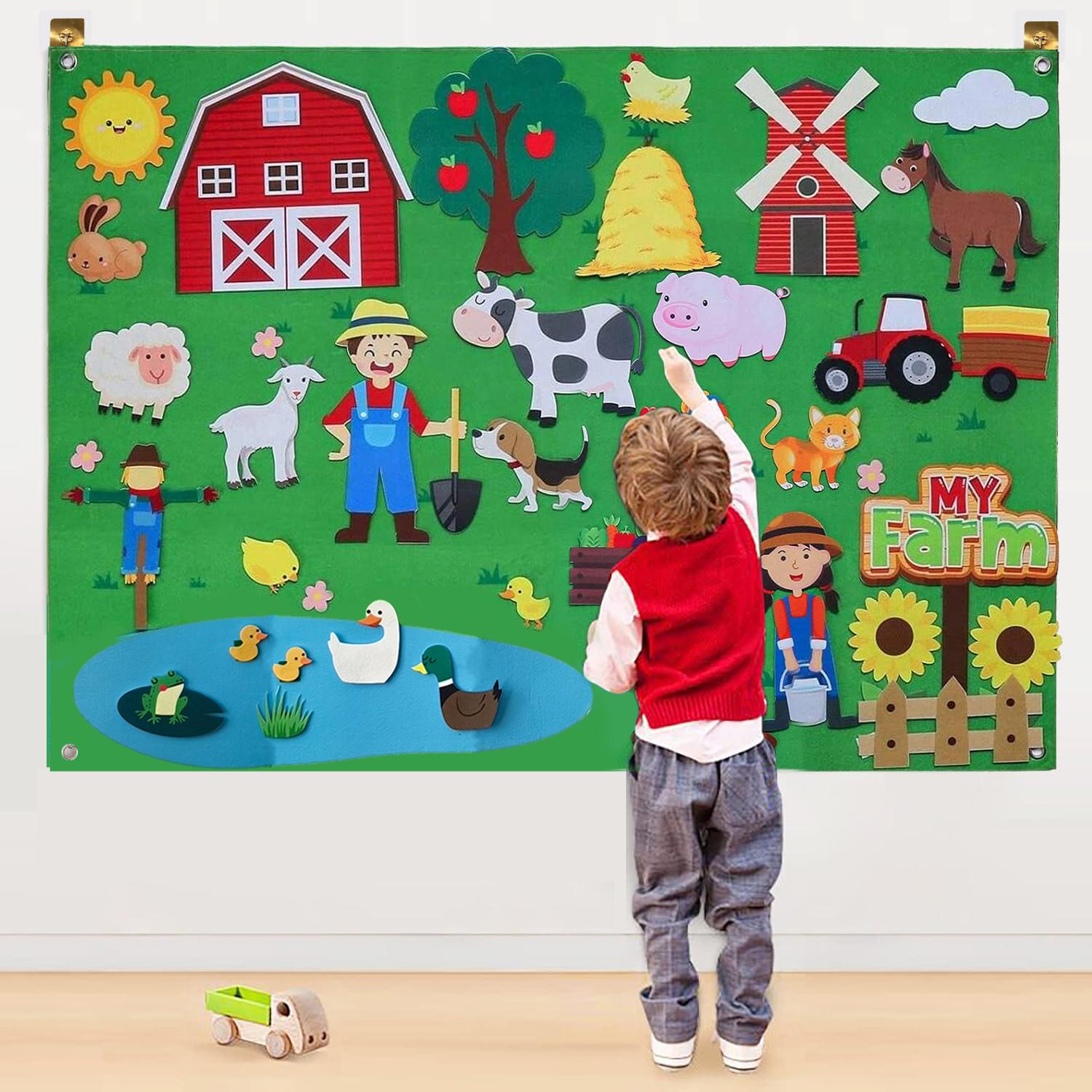 Non-Toxic Montessori Busy Board Education Toysdiy Zoo Theme Storytelling Early Learning Interactive Play Kit Wall Hanging Felt Board
Non-Toxic Montessori Busy Board Education Toysdiy Zoo Theme Storytelling Early Learning Interactive Play Kit Wall Hanging Felt Board