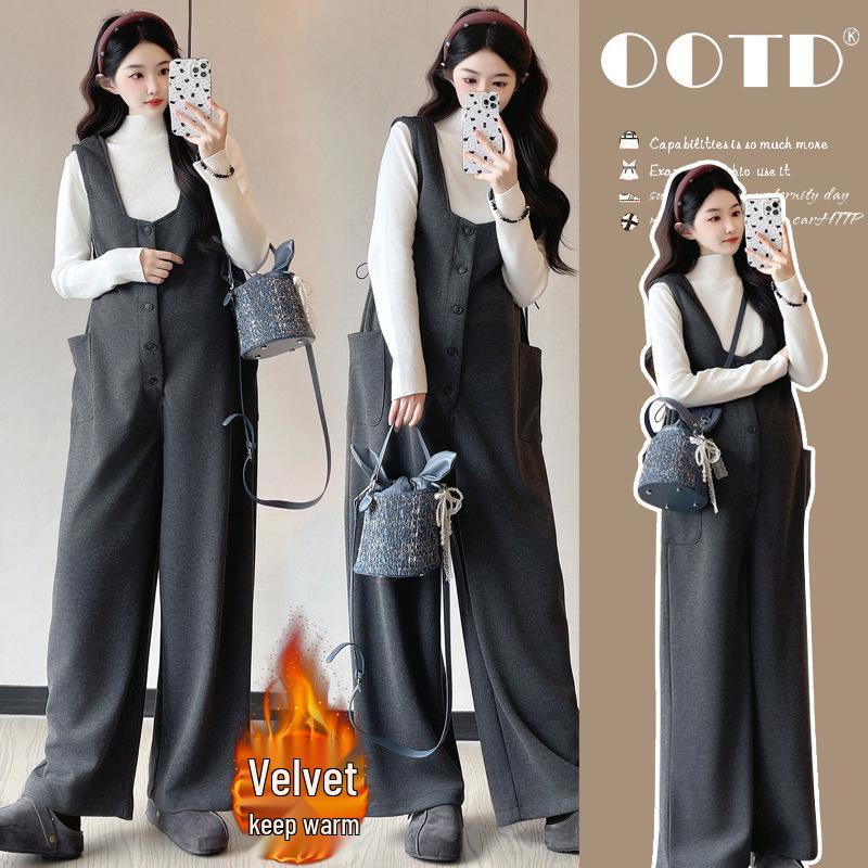 2025 Fashionable Thick Cashmere Velvet Maternity Overalls Set for Autumn/Winter M (90-110 Jin)
2025 Fashionable Thick Cashmere Velvet Maternity Overalls Set for Autumn/Winter M (90-110 Jin)