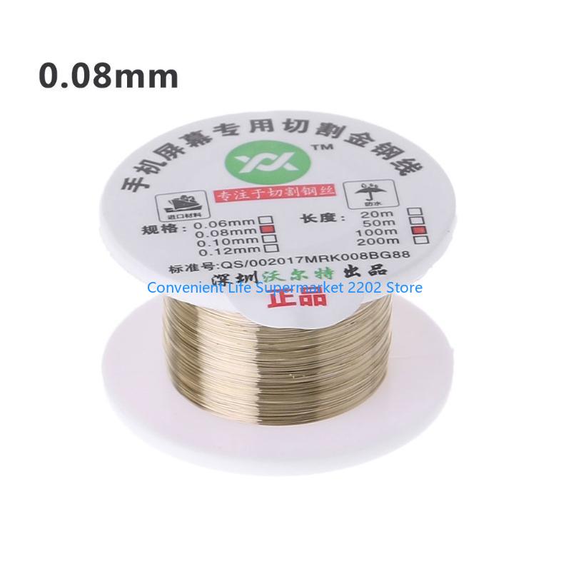 XXUB 4 Sizes High Harnesss Cutting Wire 100m/329ft Steel Wire Super-thin Fitting for LCD Screen Repair Practical
XXUB 4 Sizes High Harnesss Cutting Wire 100m/329ft Steel Wire Super-thin Fitting for LCD Screen Repair Practical