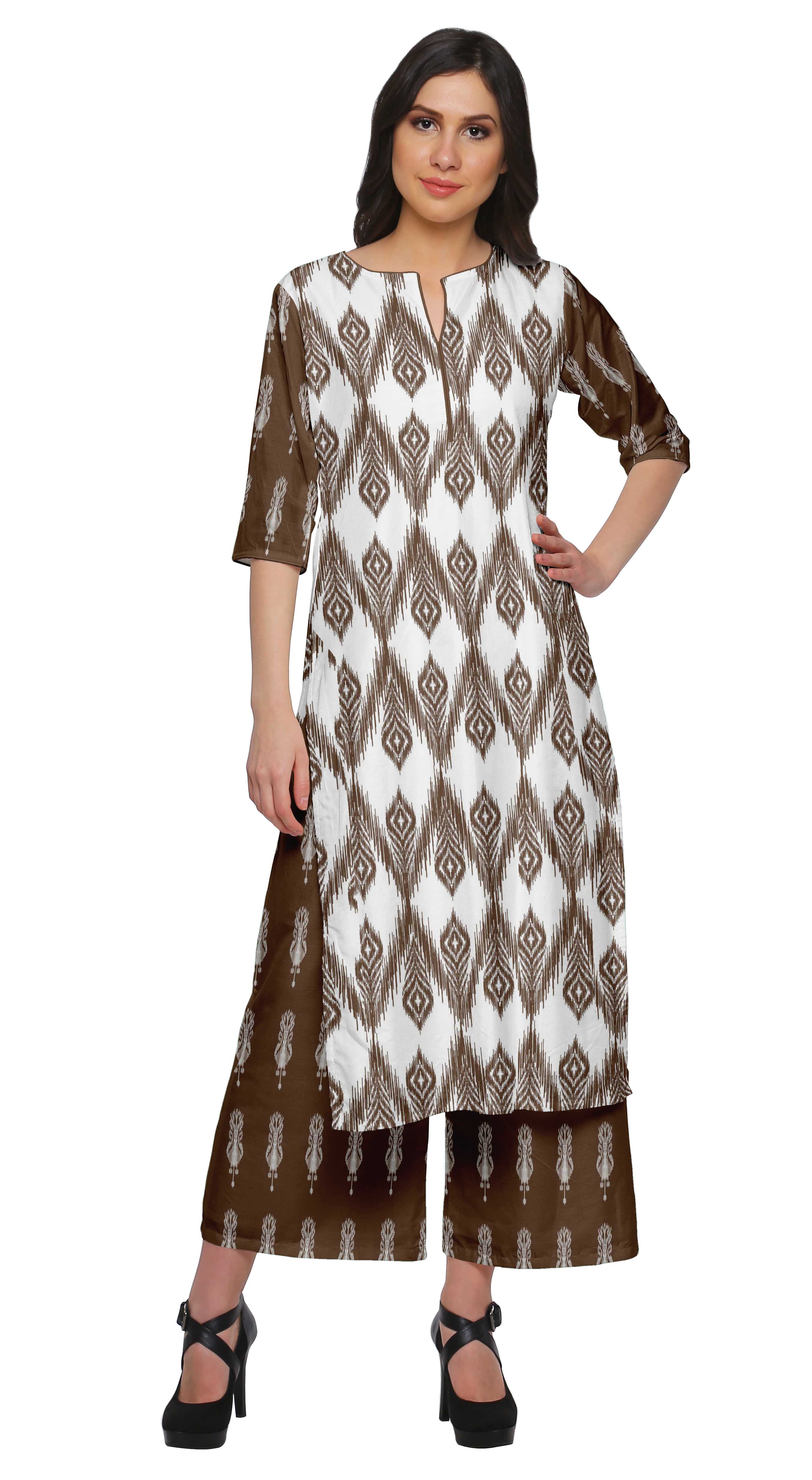 Moomaya Palazzo Set Women Printed Chanderi Этнический комплект Повседневная одежда 2XL коричневый
Moomaya Palazzo Set Women Printed Chanderi Этнический комплект Повседневная одежда 2XL коричневый