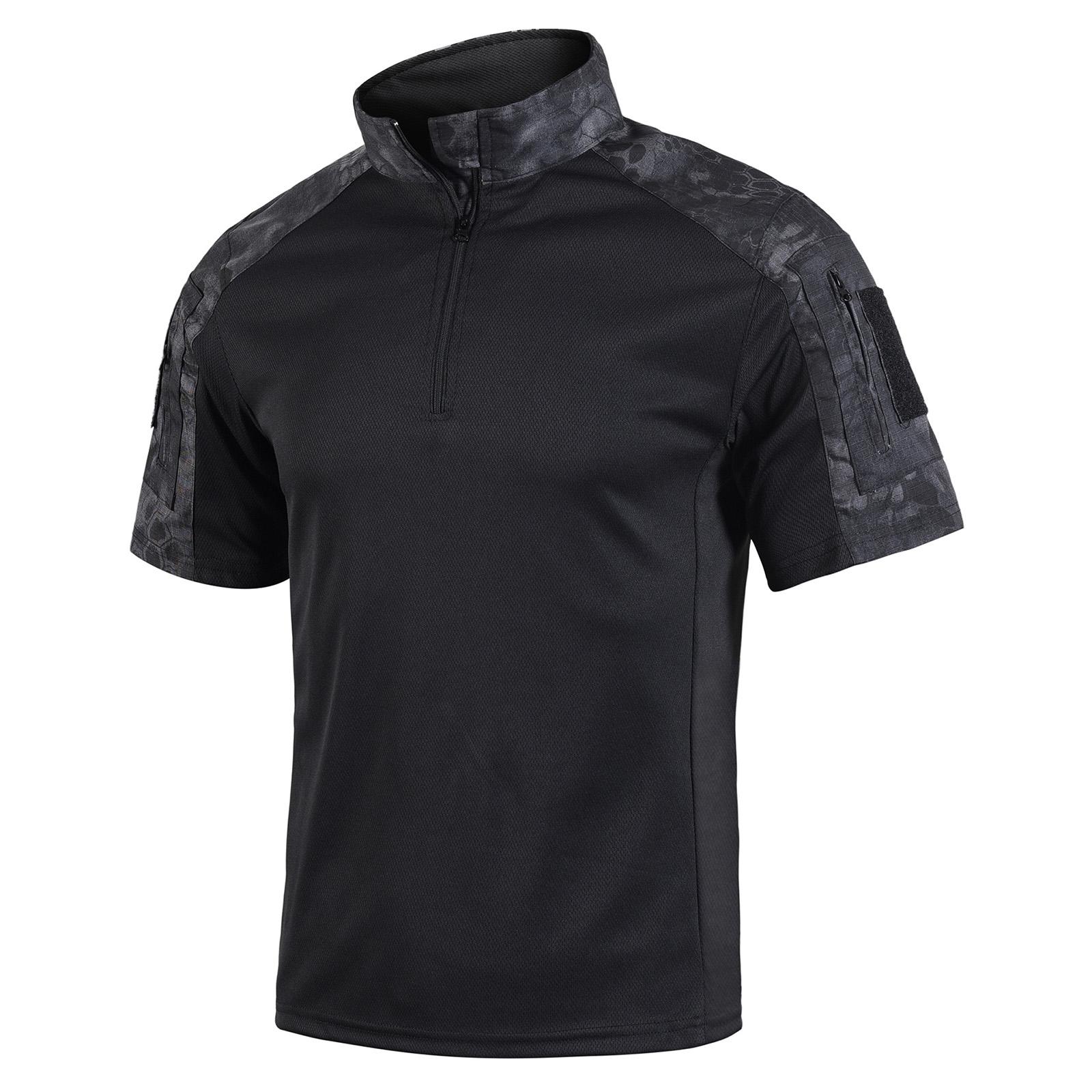 Men Short Sleeve Shirt Quarter Zip Uniform Polo Top with Utility Pocket Design L
Men Short Sleeve Shirt Quarter Zip Uniform Polo Top with Utility Pocket Design L