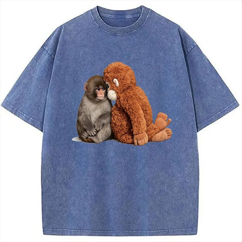 Fashion Men s Washed Acid T-shirts Harajuku Short Sleeve Round Neck Plush Monkey Printed Funny Tees Unisex Man Clothes 3XL
Fashion Men s Washed Acid T-shirts Harajuku Short Sleeve Round Neck Plush Monkey Printed Funny Tees Unisex Man Clothes 3XL