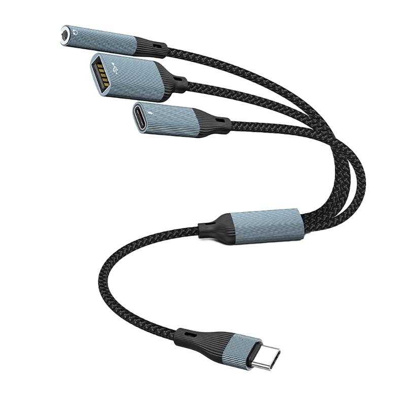 Multifunction USB Type C Adapter Cable 3.5mm Sound PD60W Charging OTG Data Transfer for Tablets and PC
Multifunction USB Type C Adapter Cable 3.5mm Sound PD60W Charging OTG Data Transfer for Tablets and PC