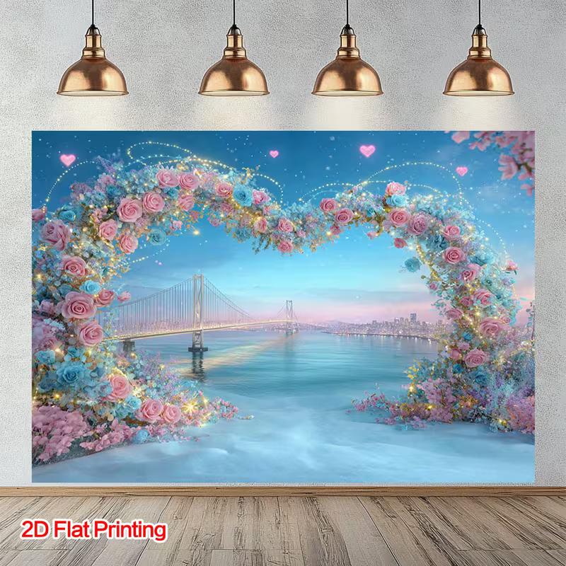 2D Dreamy Golden Gate Backdrop - Magical Floral Bridge Photography Background Banner for Studio Photoshoot 47.2x31.5inch/120*80cm
2D Dreamy Golden Gate Backdrop - Magical Floral Bridge Photography Background Banner for Studio Photoshoot 47.2x31.5inch/120*80cm