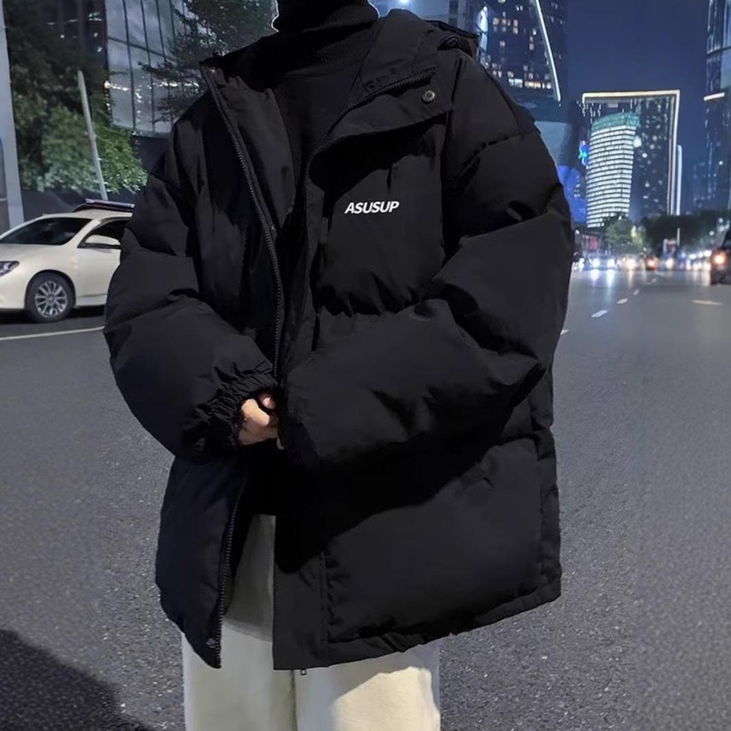 High-End Men s Cotton-Padded Winter Jacket: Fleece Lined, Thickened, Stand Collar, American Streetwear Fashion XL чёрный
High-End Men s Cotton-Padded Winter Jacket: Fleece Lined, Thickened, Stand Collar, American Streetwear Fashion XL чёрный