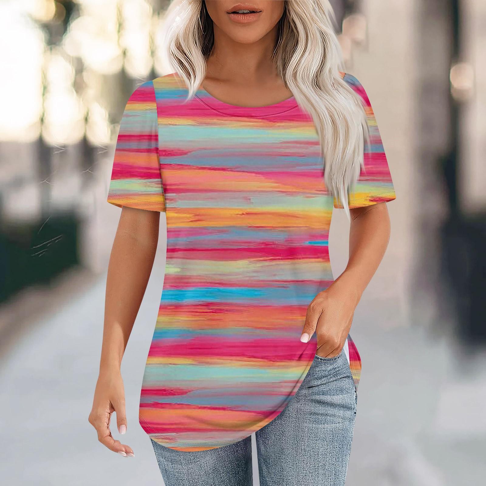 Футболки для женщин, плиссированные, с круглым вырезом, нарядные, повседневные, блузки с принтом, с коротким рукавом, летние топы, свободный крой S
Футболки для женщин, плиссированные, с круглым вырезом, нарядные, повседневные, блузки с принтом, с коротким рукавом, летние топы, свободный крой S