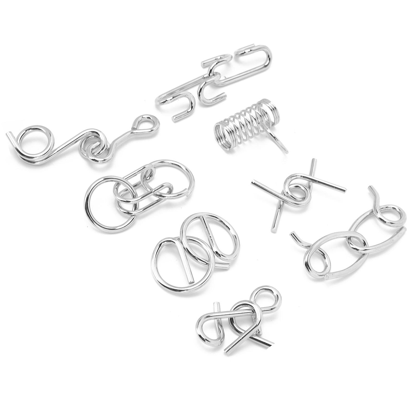 8 шт. головоломки из нержавеющей стали для развития интеллекта, застежка-молния, игрушка-головоломка для взрослых и пожилых людей
8 шт. головоломки из нержавеющей стали для развития интеллекта, застежка-молния, игрушка-головоломка для взрослых и пожилых людей