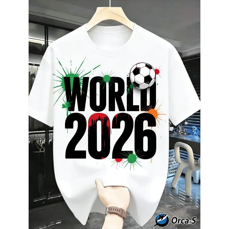 Men s Soccer-Themed Round-Neck Casual Summer Printed T-Shirt: Breathable, Stylish, Soft, And Comfortable S белый
Men s Soccer-Themed Round-Neck Casual Summer Printed T-Shirt: Breathable, Stylish, Soft, And Comfortable S белый